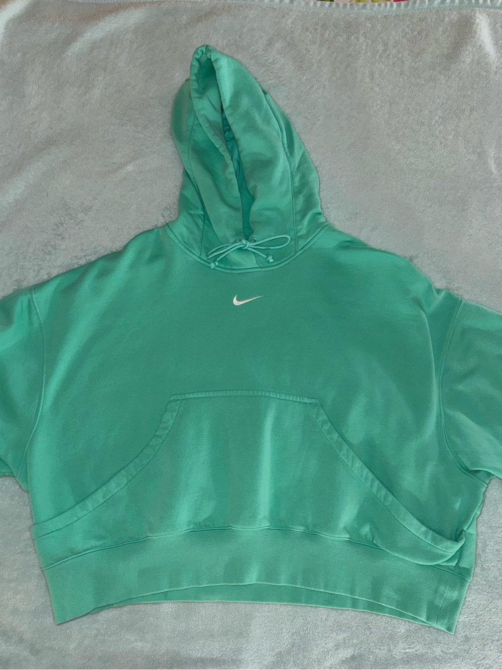Women’s Nike Phoenix Over-Oversized Green Fleece Hoodie Size Medium